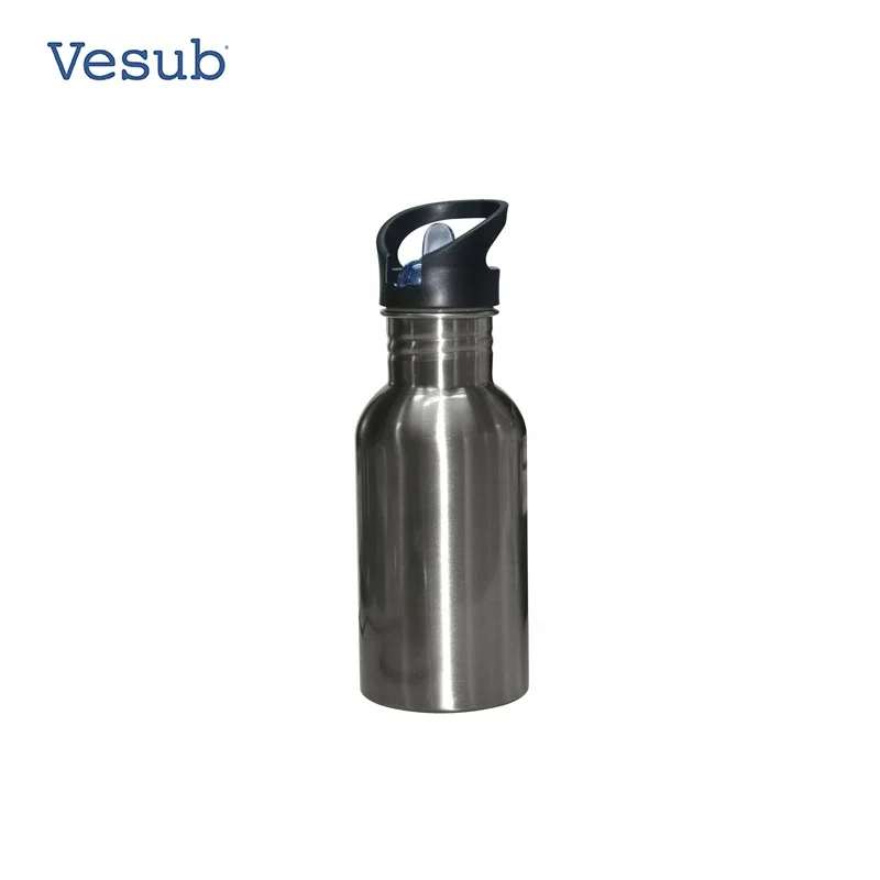 600ml White Outdoor Camping Bicycle Stainless Steel Vacuum Preservation Sublimation Water Bottle For Outdoor