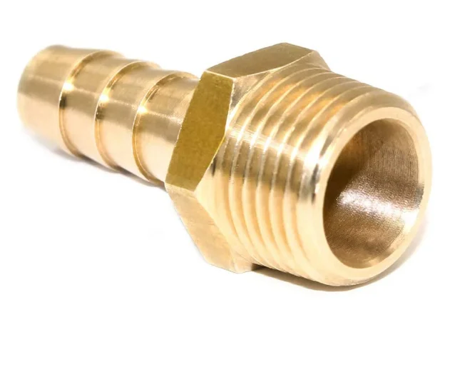 brass hose barb elbow 90degree hose tail connector male thread push in hose barbed pipe fittings adapter air gas fttings