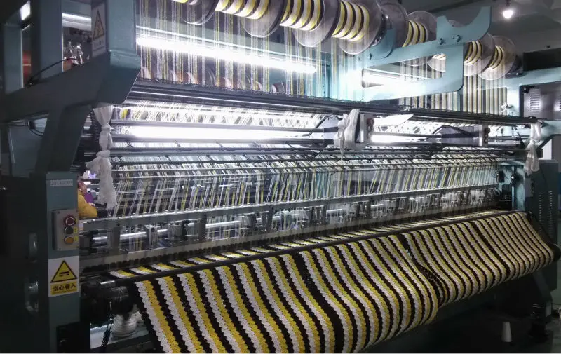 
Tricot Spring Bearded Needle Warp Knitting Machine With EL System and Cut Presser 