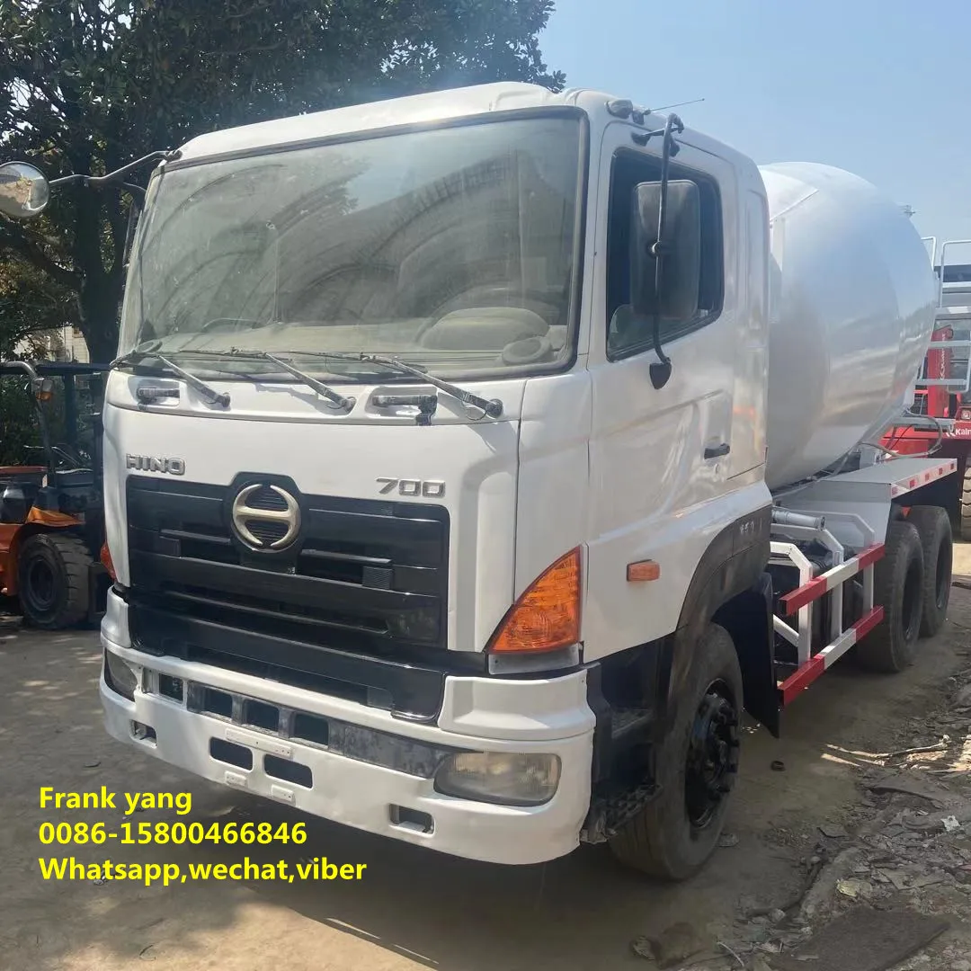 Japan used Hino mixer truck 6x4 used concrete mixer truck hino