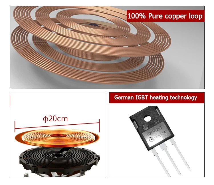 Multi Quality Double Induction Table Top Wok Electric Burner Cooker