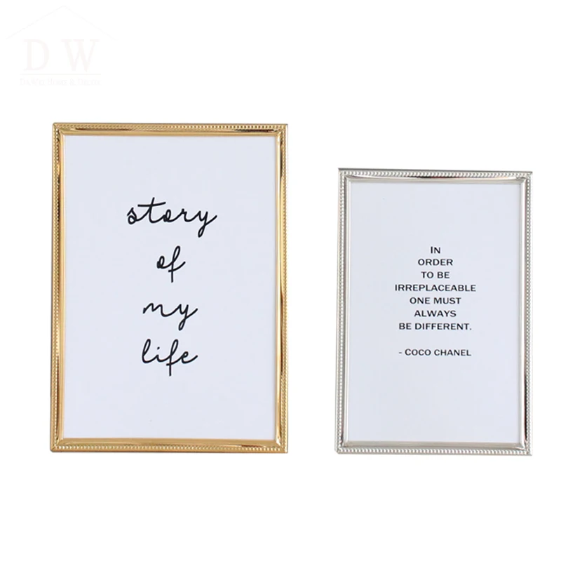 
High quality metal family photo frames wholesale 4x6 picture frames for home decor photo frame 