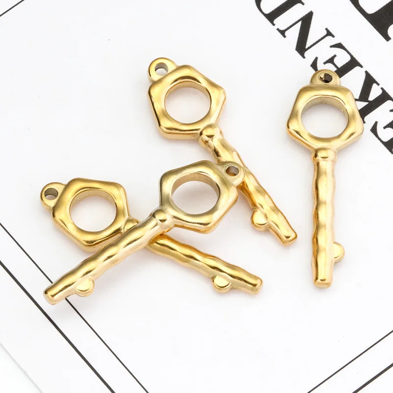 Fine Stainless Steel Jewellery Silver Gold Plated DIY Angel Wings Pendant Charm Couple Gift for Necklace Jewelry Making