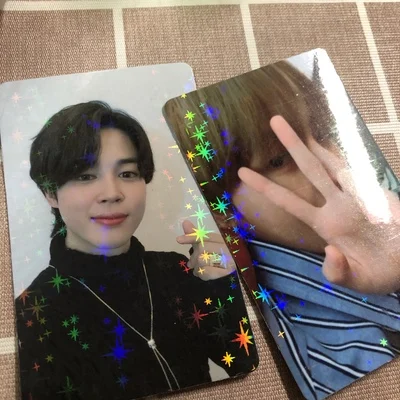 Idol collect paper photocard with hologram