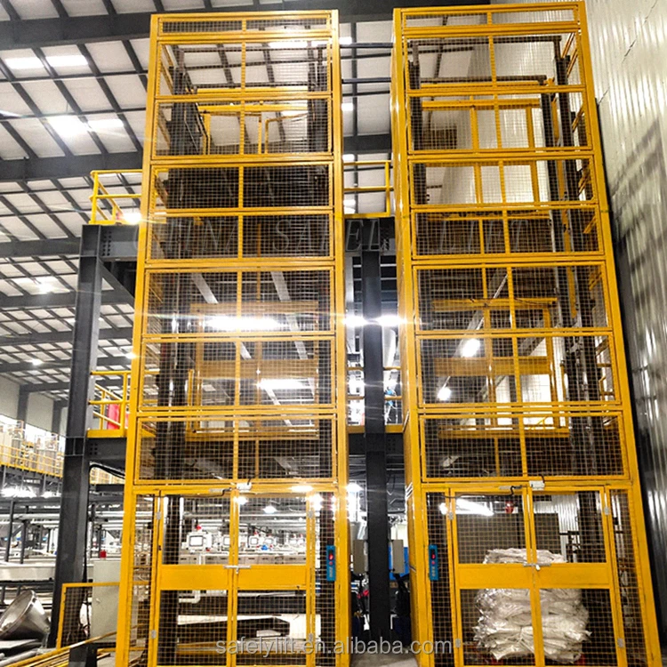 construction hydraulic freight elevator 220v goods lift for warehouse cargo lift outdoor elevator price