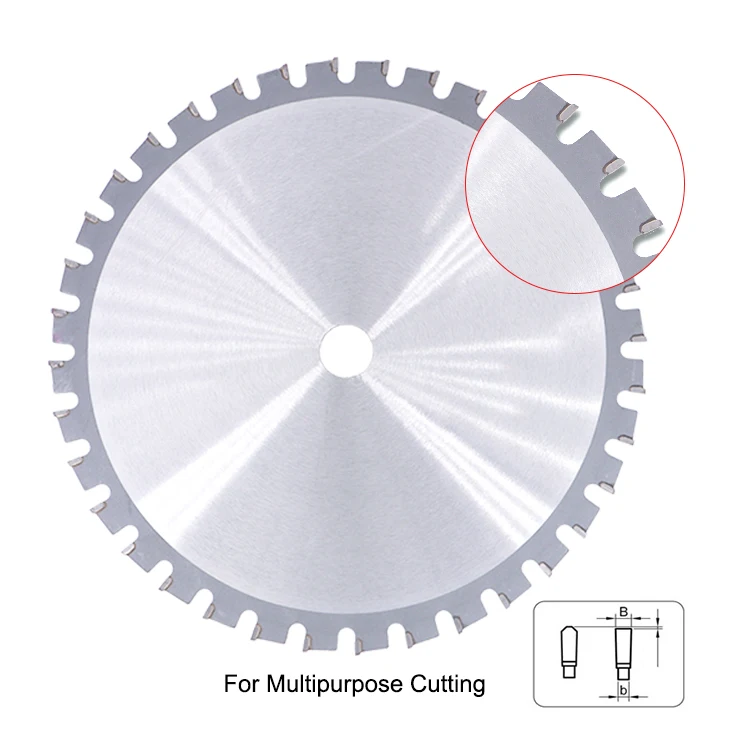 Universal Multi Purpose TCT Circular Saw Blade for Wood Laminate Plastic Aluminum Steel Cutting