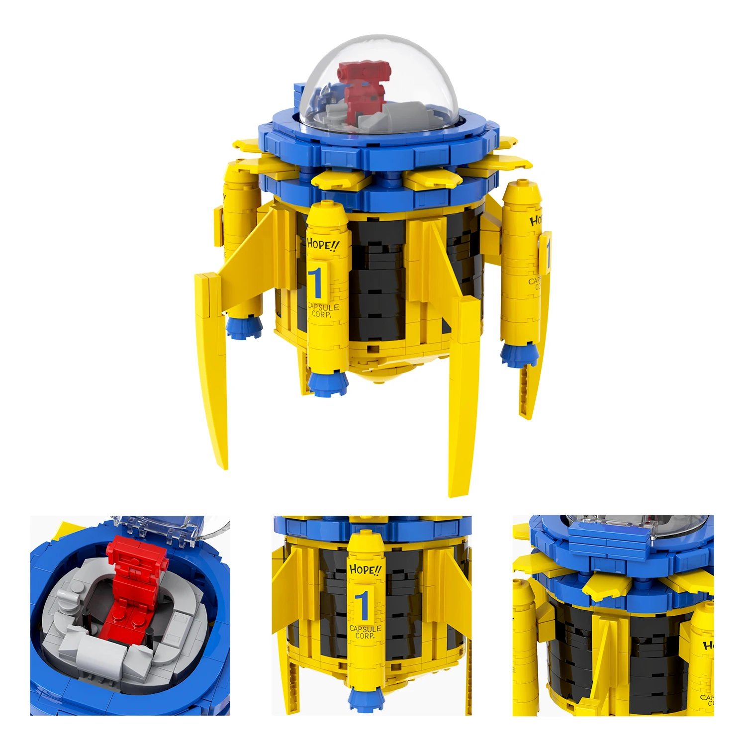 MOC1515 Torankusu Time Machine 475Pcs Bricks Anime Science Fiction Creative Series Assemble DIY Building Blocks Kids Gift Toys