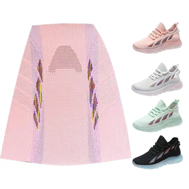 Custom Soft Mesh Shoe Vamp Casual Walking Sport Shoe Upper Breathable Fly Knitting Shoe Upper