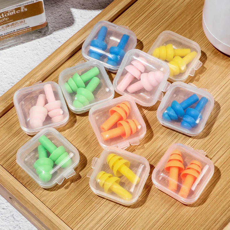 Manufacturer Silicone Ear Plugs In Case Sleep Earplugs For Swimming Noise Reduction Sleeping