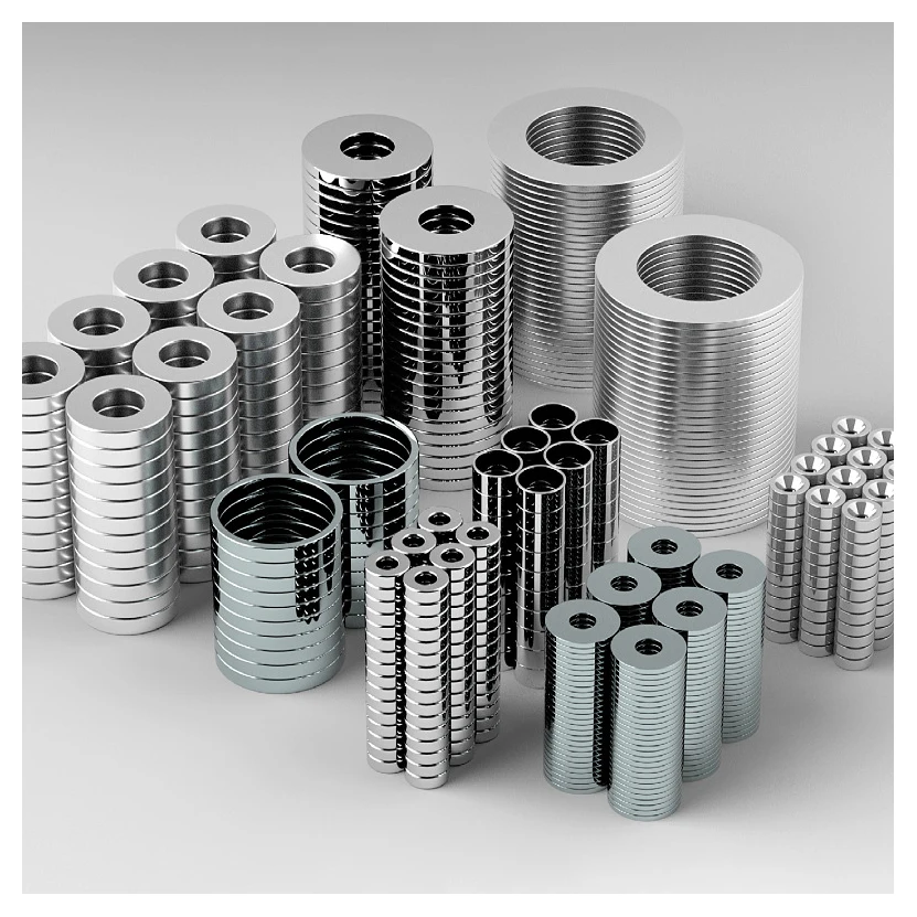 Customized N35 N52 radial magnetization neodymium ring magnetic ring neodymium