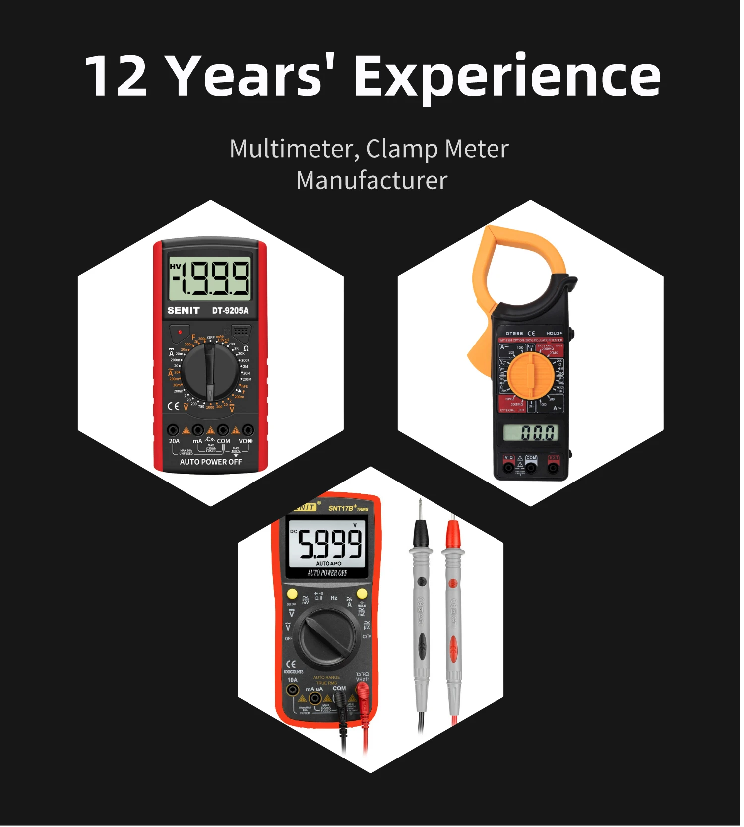 Professional DT9905A Multimetro AC DC Ammeter Voltage Ohmmeter Continuity Diode Transistor Tester Digital Handheld Multimeter