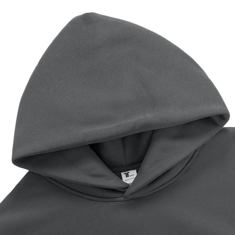 High Quality Pullover 500gsm Oversized Hoodie Custom Logo Blank Unisex Black Heavyweight Mens Hoodies