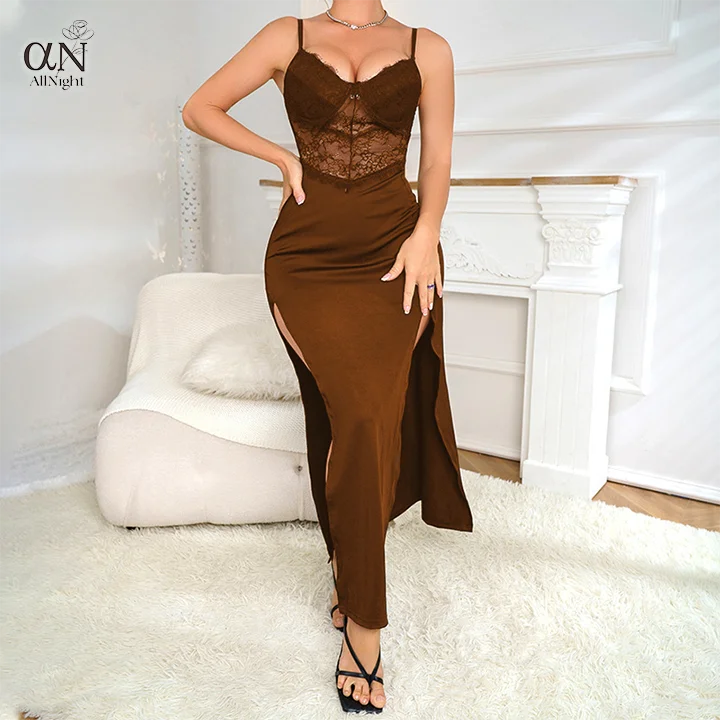 Custom Logo Erotic Transparent Pajamas Women Sleepwear Lace Teddy Baby Doll Babydoll Sexy Lingerie Long Night Dresses For Woman