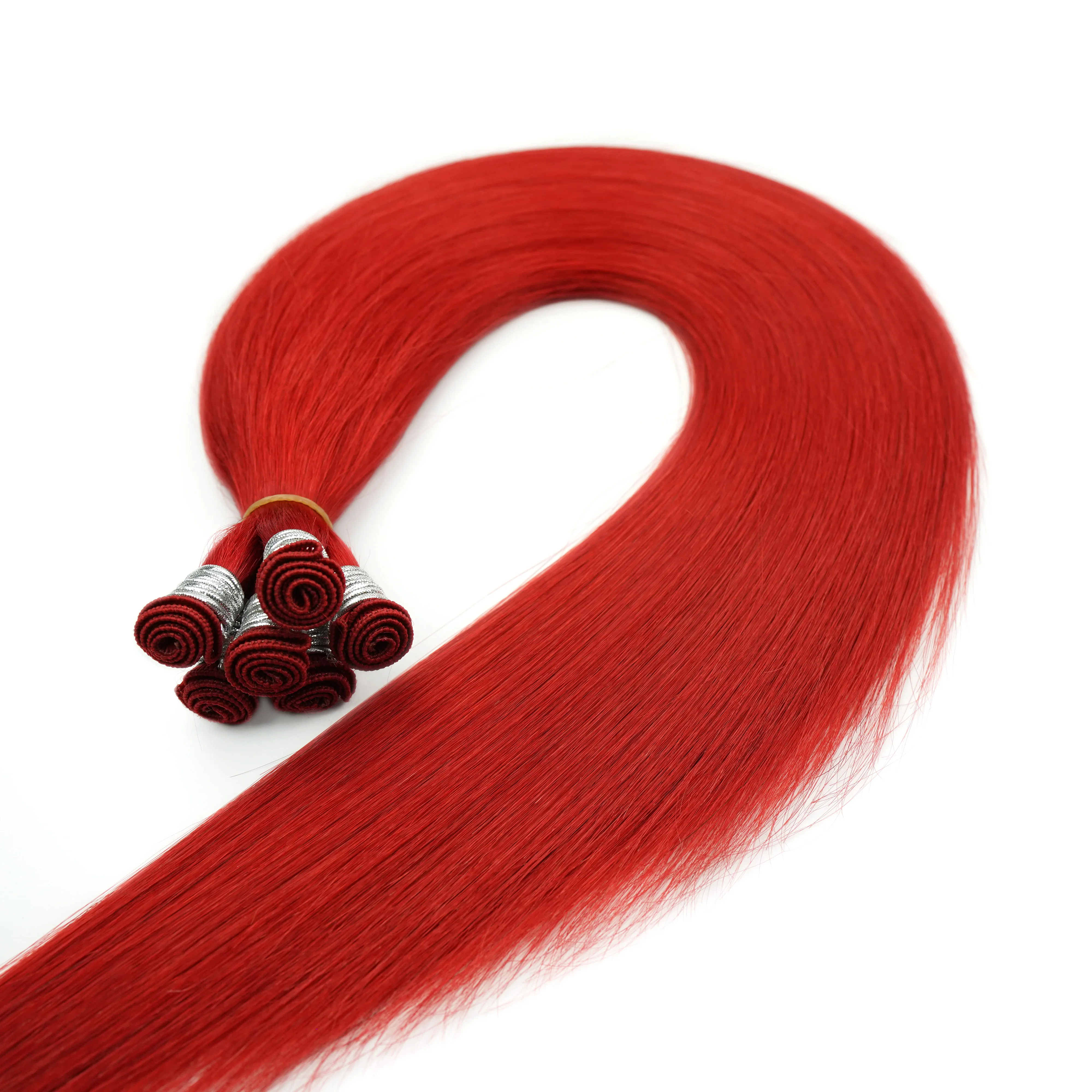 New hand tied weft hair extension remy hand tied weft Slavic hair double drawn 12a grade