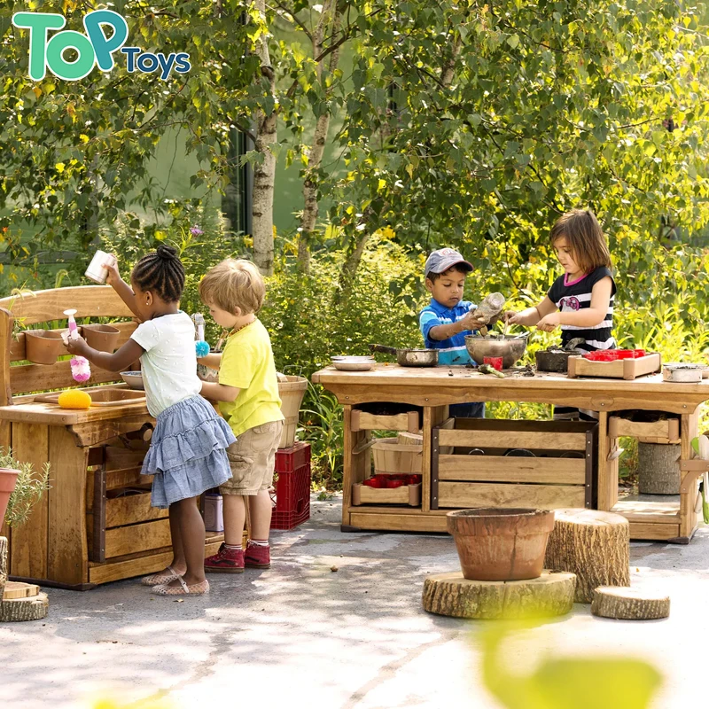 Топ для детского сада наружная Классическая грязевая кухонная игрушка ролевых игр детская раковина комплект с песком и водой