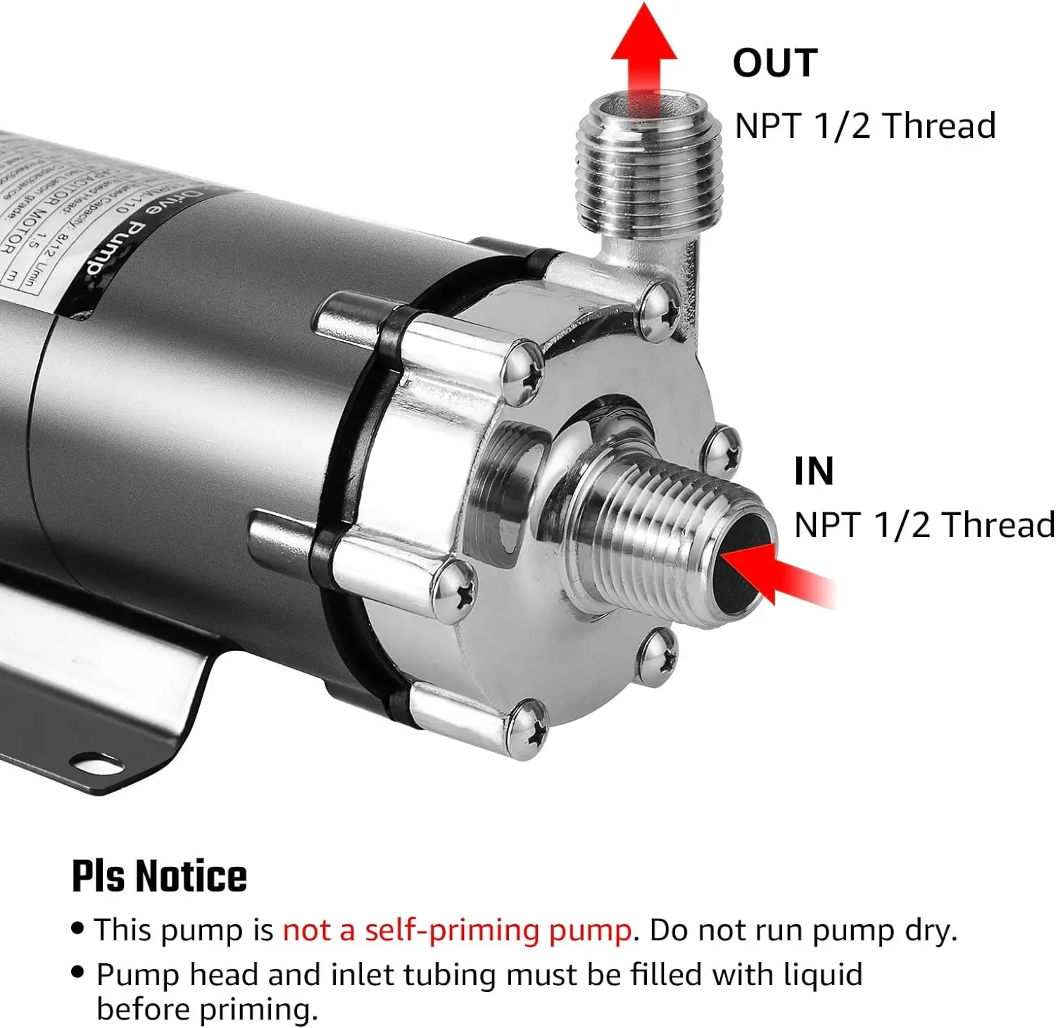 Food Grade Domestic Stainless Steel Magnetic Pump MP-15RM 220V/110V High Quality Water Pumps Wholesale Prices