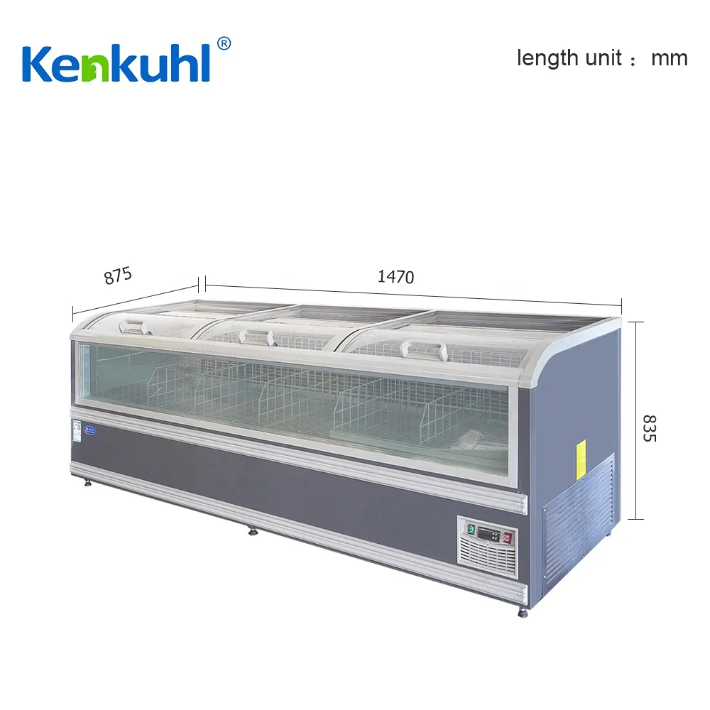 Kenkuhl frozen food island freezer island freezer eco