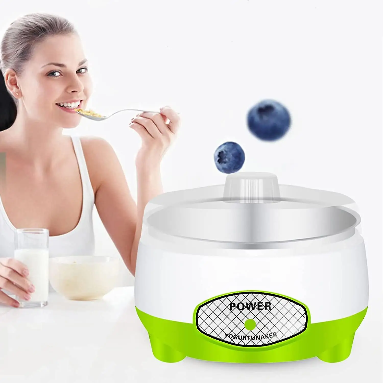 110v 1l Electric Automatic Yogurt Maker Machine Yoghurt Diy Tool Plastic Container Kitchen Appliance Yogurt Maker