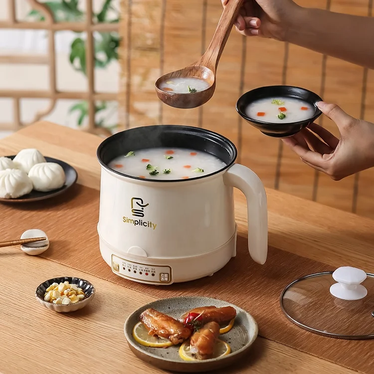 Small Electric Cooker Stainless Steel Electric Hot Pot Intelligent Temperature Control AI Control Electric Cooking Pot Skillet