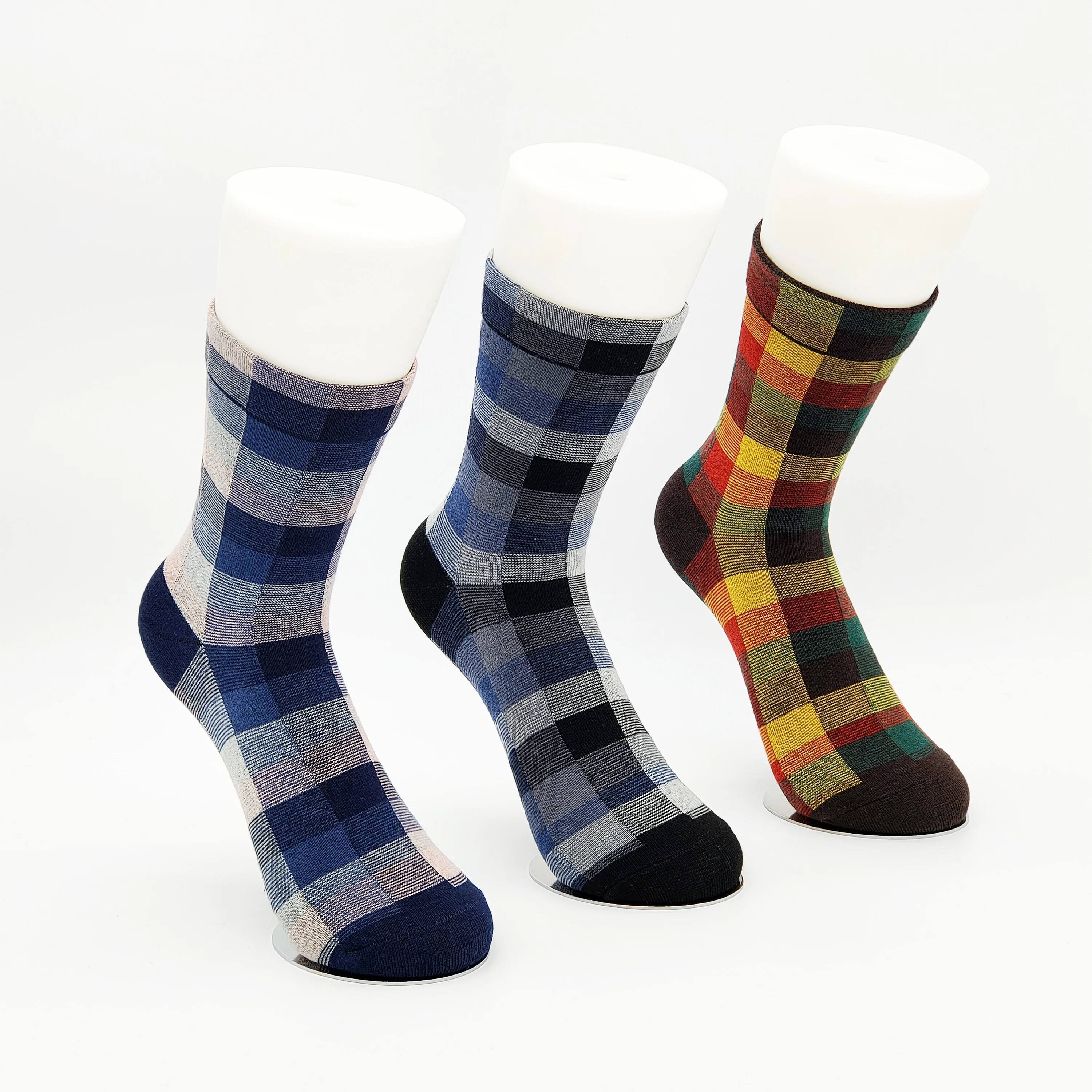 Hot Selling OEM  Classic Plaid Unisex Socks Sports Breathable socks