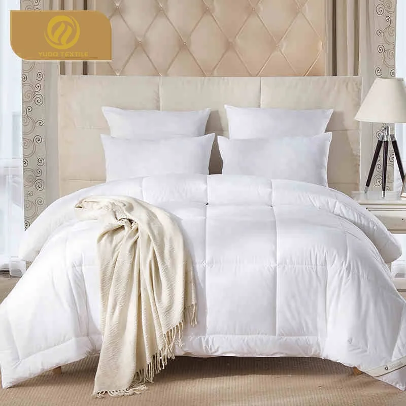 Comforter Bedding Sets Downproof Cotton Fabric Hotel Quilt Hollow Fiber Duvet Infill