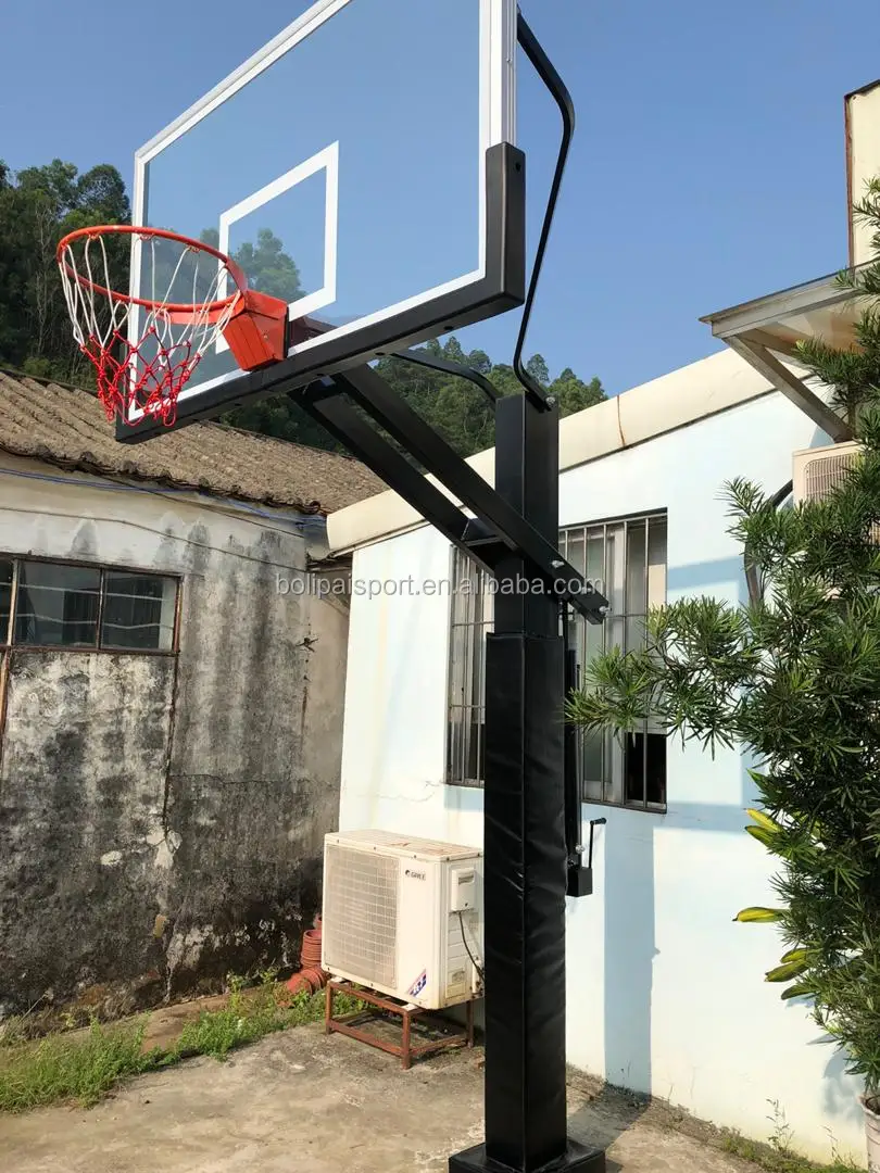 Factory molten basketball equipment inground steel basketball hoop for training
