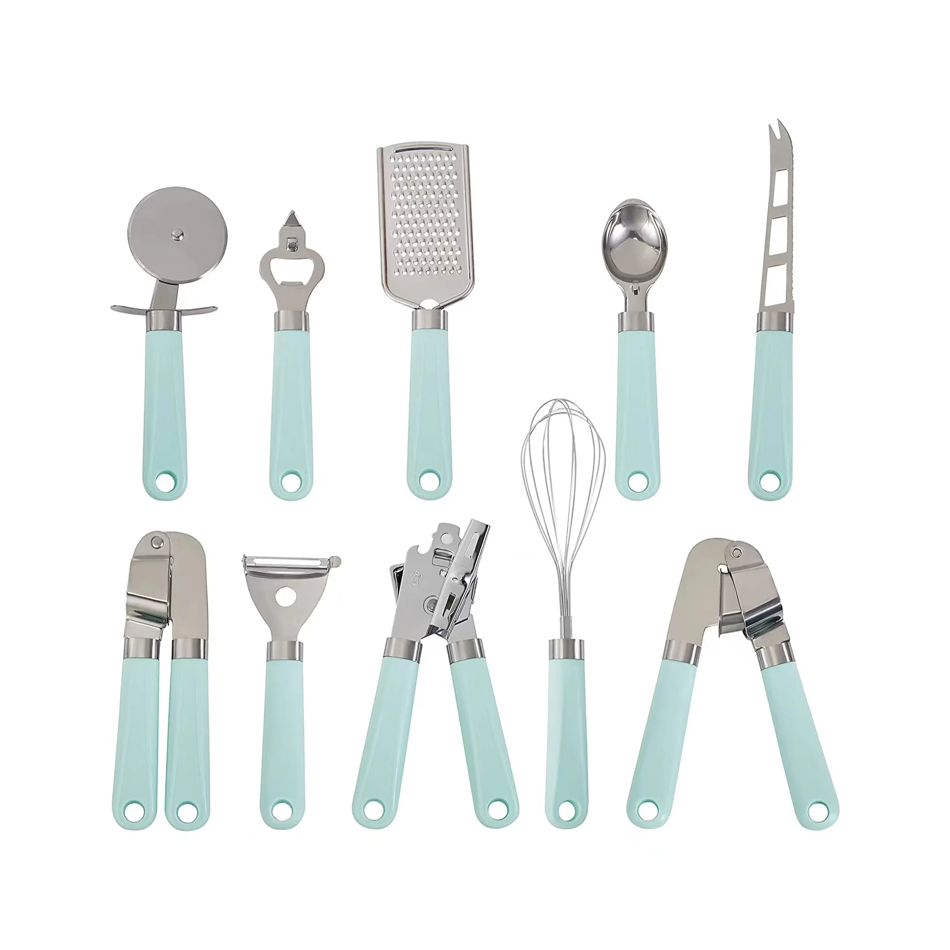 Оригинальная фабричная Овощечистка из нержавеющей стали терка для сыра Противоскользящий пресс для чеснока для кухни набор консервных ножей