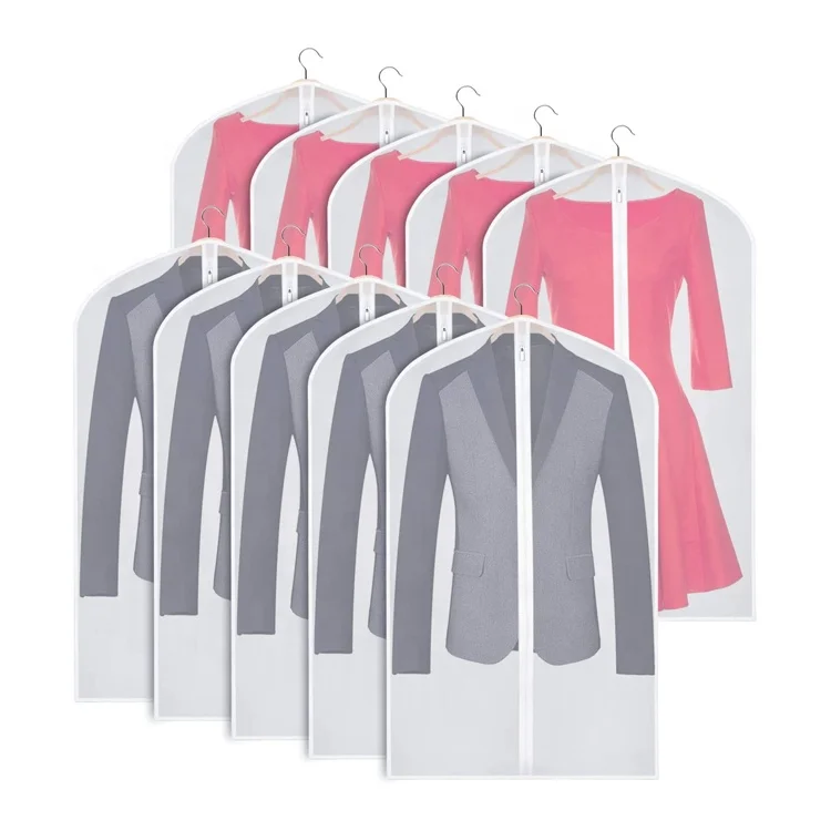 Прозрачный чехол для одежды Peva, противомольный дышащий пылезащитный чехол для шкафа, одежды