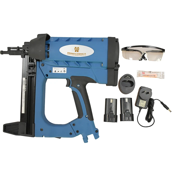Portable Cordless Non Pneumatic Power Tools Concrete Nail Gun Cordless Gas Nailer GSR40 With High Efficiency Gas Nail Gun