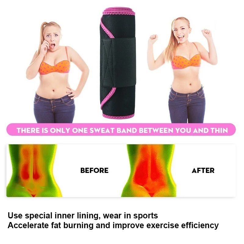 Customized Fitness Sports Waist Trainer Exercise Belt Support Weight Loss Waist Trimmer Belt Waist Sweat Belt