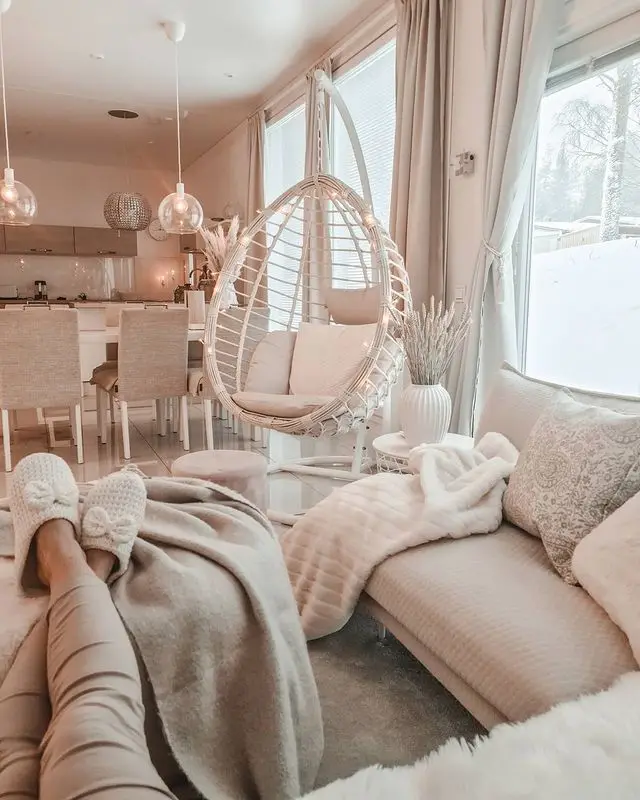 Garden Outdoor Rattan Swing Chair With Cushion Patio Swings Chair Hanging Egg Chair Swing