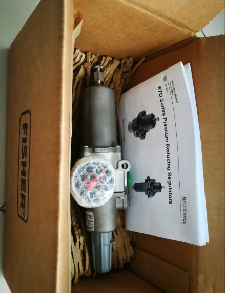 Original FISHERR CONTROLS Air Filter Pressure Reducing Valve 67DFSR Stainless Steel Body with Filter and Internal Relief
