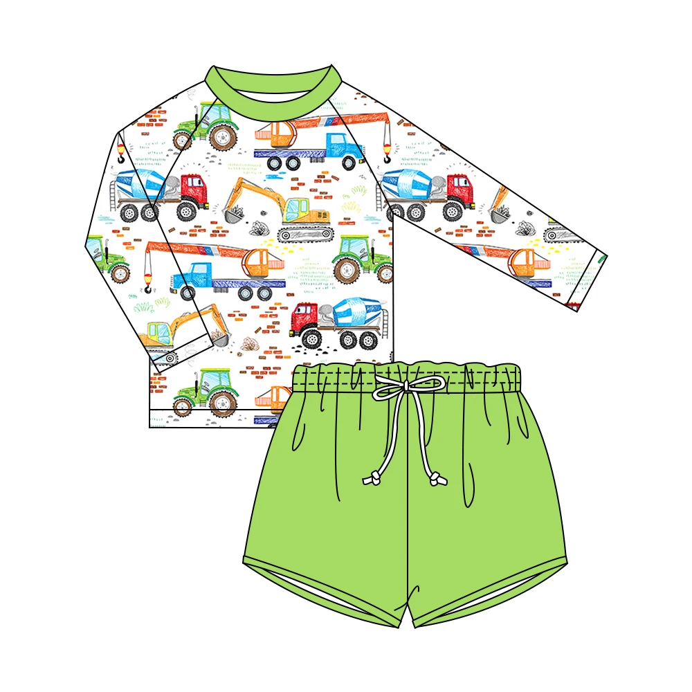 2022 Wholesale OEM Boys Swimwear Kids Bikini Boys Shorts Two Piece Swimsuit Beach Wear