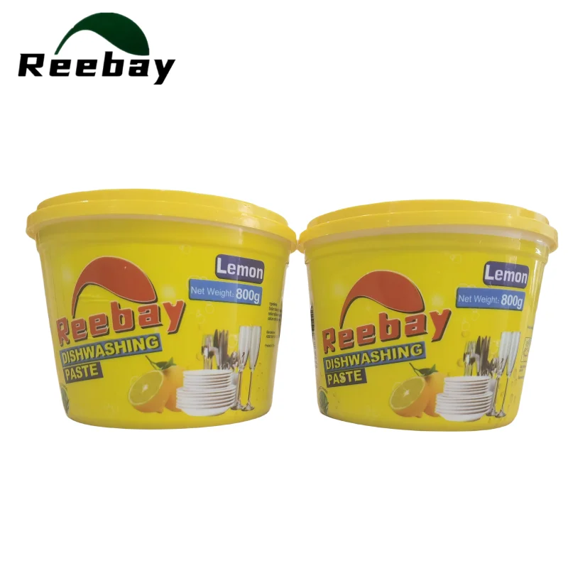 Reebay 200g 450g 800g lemon detergent dishwasher dishwashing paste dish washing cake paste made in China factory