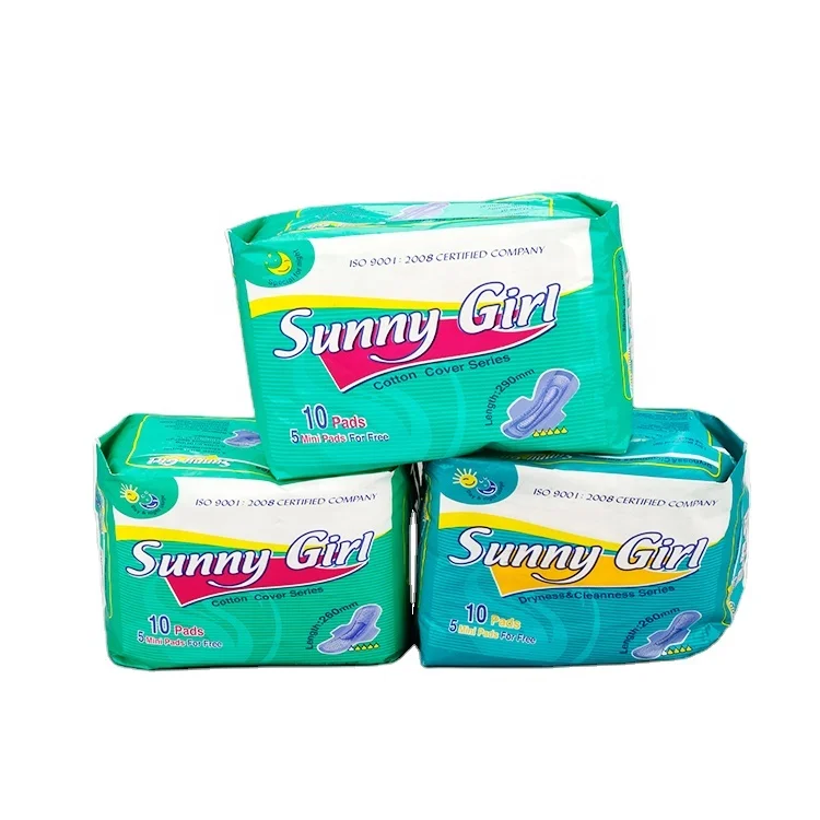 Private Label Premium Anion Chip Women Lady Super Absorbency Natural Period Pads Sanitary Napkin