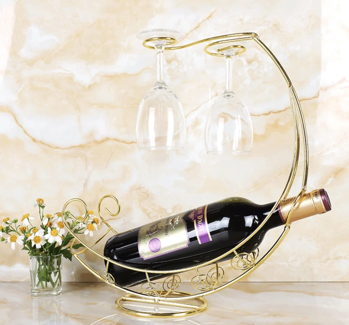 Wholesale Excellent Present Christmas Wine Bottle Holder Rack