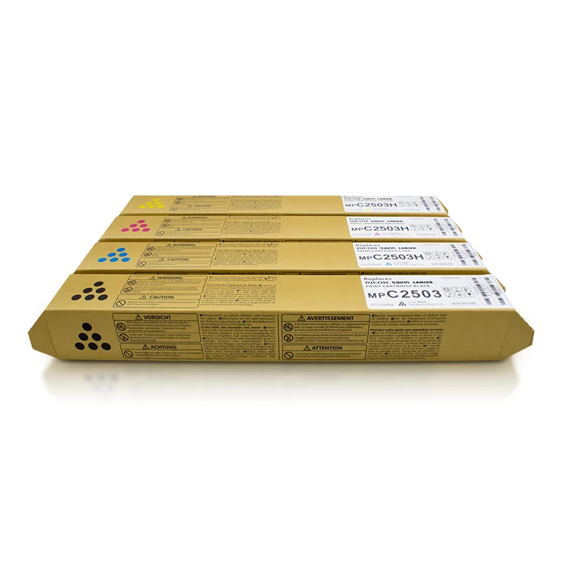 Цветной Тонер-порошок для Ricoh MPC2003/2503/2010/2011/2504 упаковка бутылок