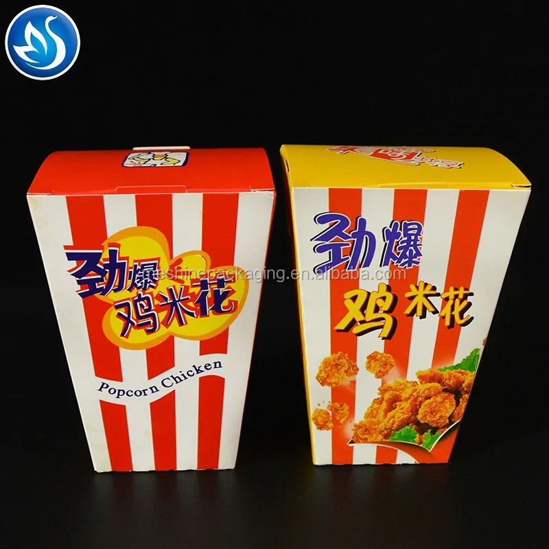 Custom Printed Takeaway Fast Food Container Hot Dog Pie French Fries Chicken Snack Paper Box