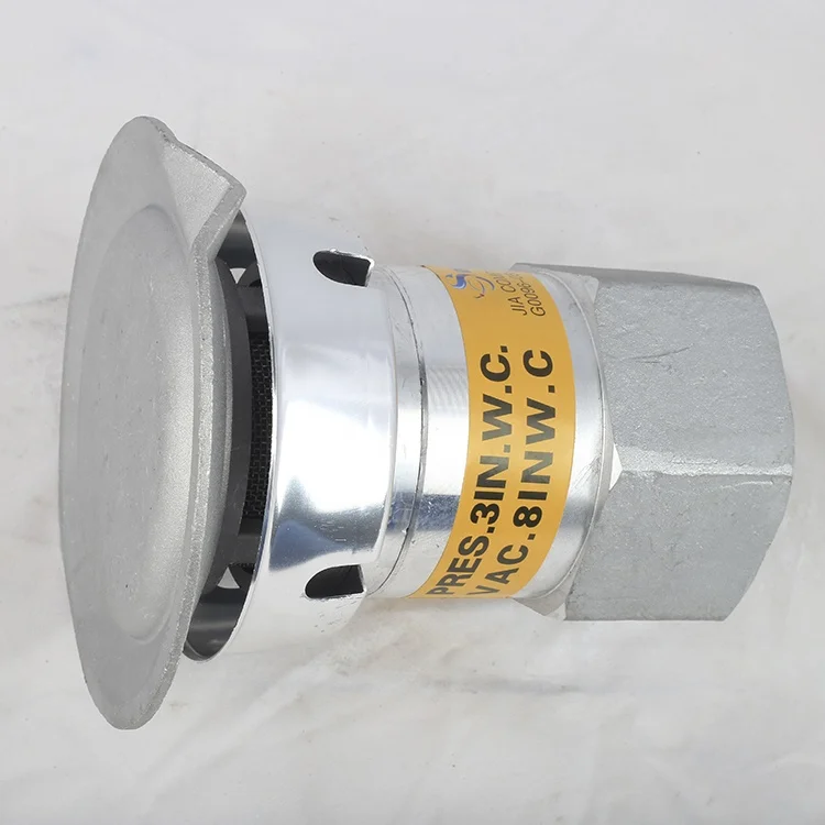 professional manufacturer high quality aluminum pressure vacuum vent safety relief valve  for fuel tanker