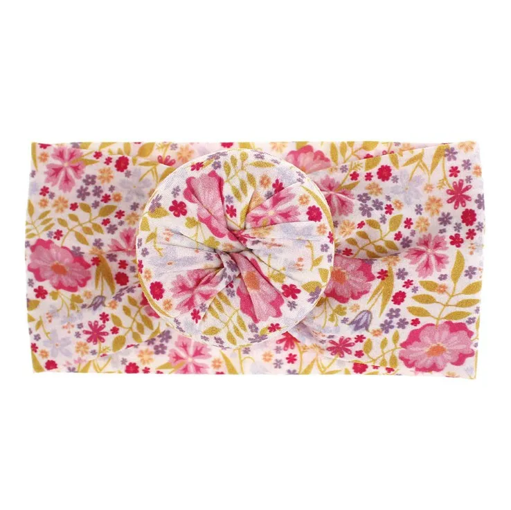 2019  Soft Stretchy    Plain Elastic Wide Nylon Bow Headband