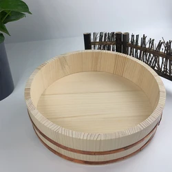 China Supplier Bibimbap copper rim sashimi sushi rice cooking assortment wooden barrel bibimbap cooking wooden bowl