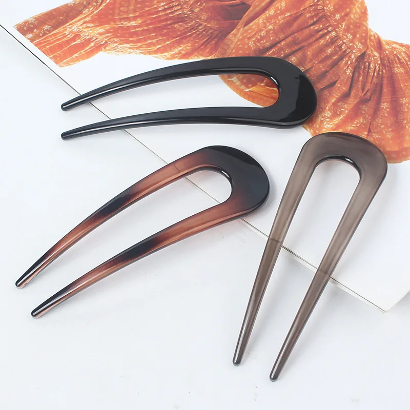 Новинка большой детский китайский материал U-образная заколка с шаровой головкой расческа для волос вилка аксессуары