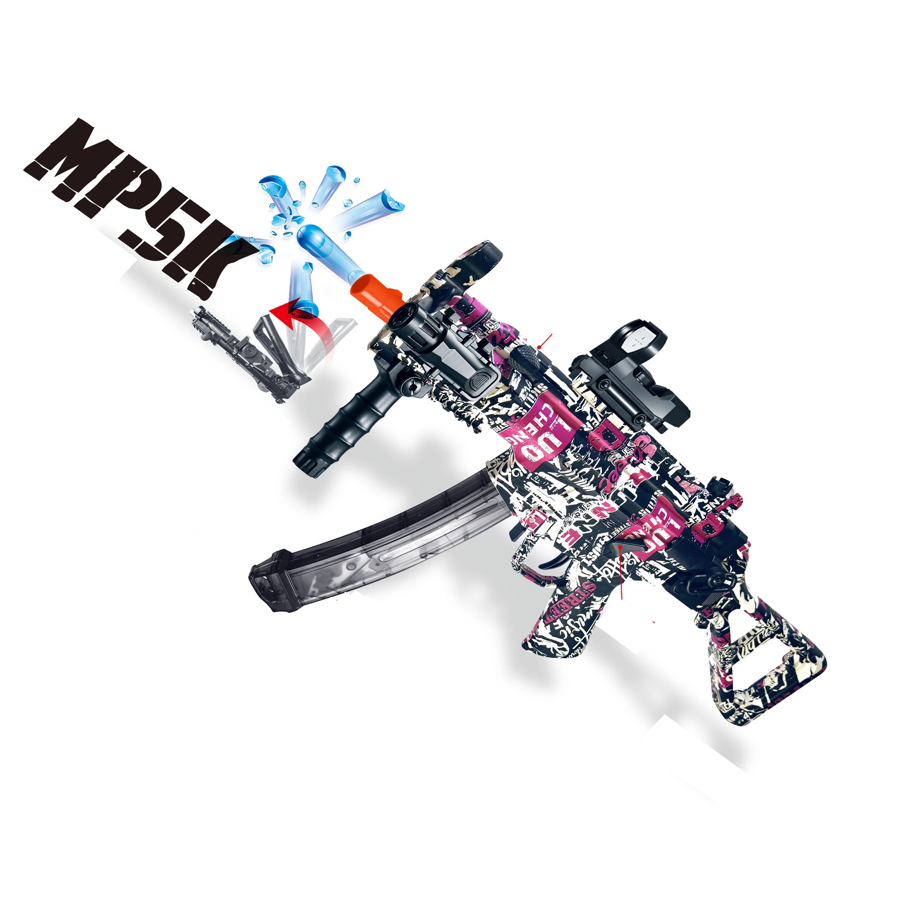 Hot Selling Metal Small Air Paint Co2 Airsoft Paper Ball Gun