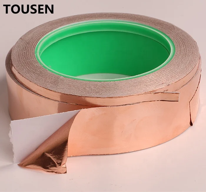 High temperature roll sheets conductive adhesive flakes strip shielding resistance Insulation Tape pure Copper foil tape roll