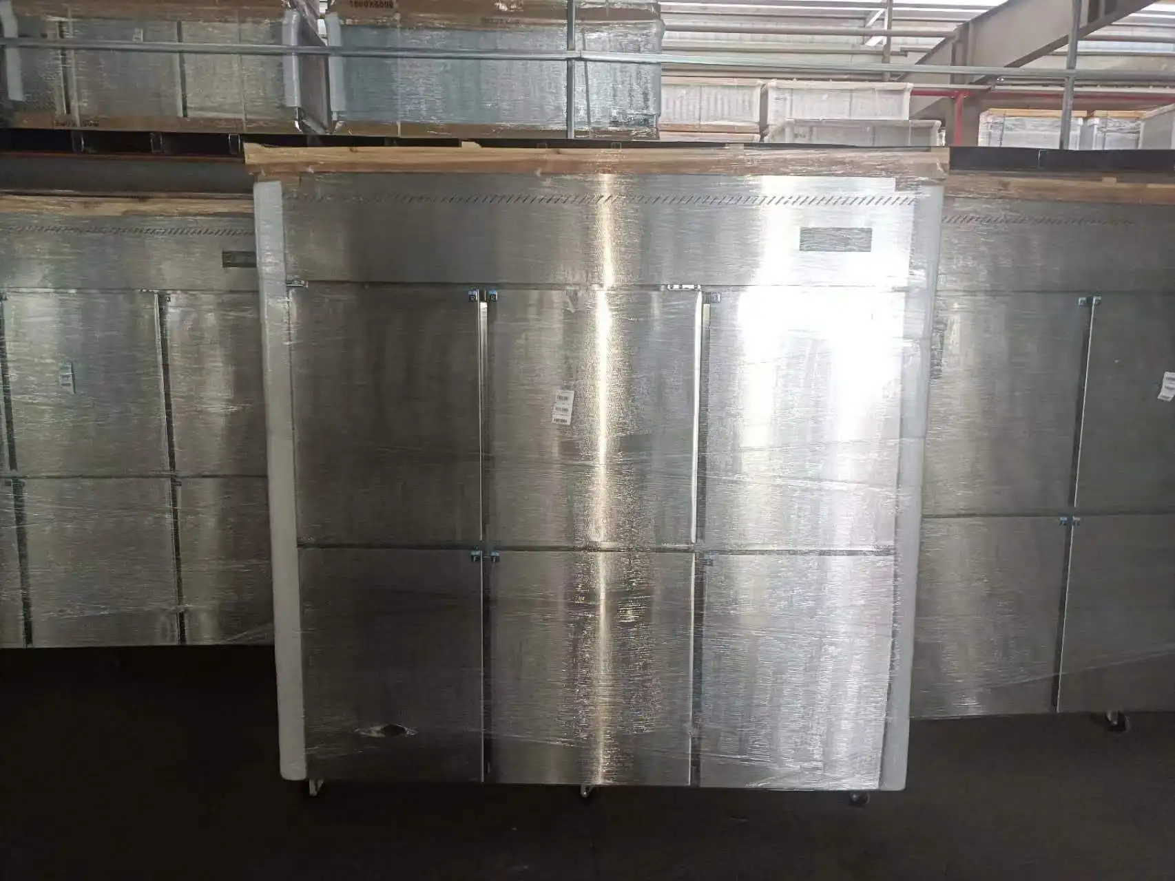 economic big 6 doors commercial freezer all frozen big kitchen direct cooling freezing refrigerator SLLZ4-1300