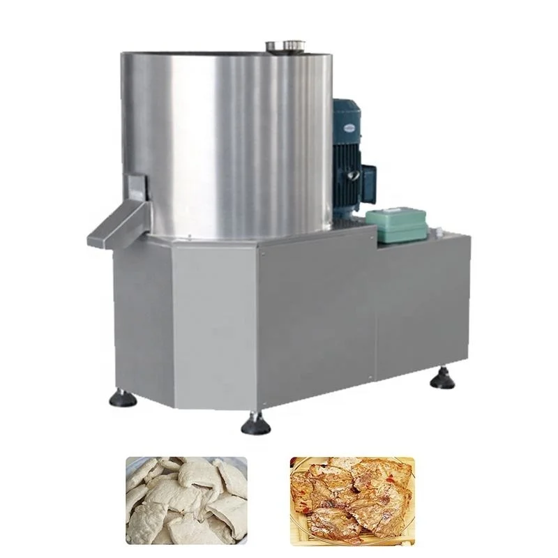 twin screw extruder textured soya meat making machine soy protein production line