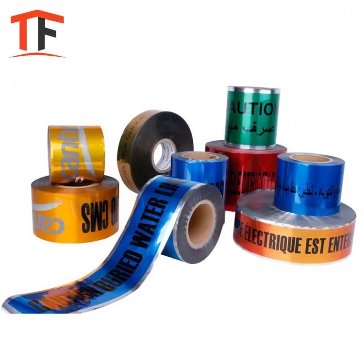Detectable Buried Barricade  Warning Tape