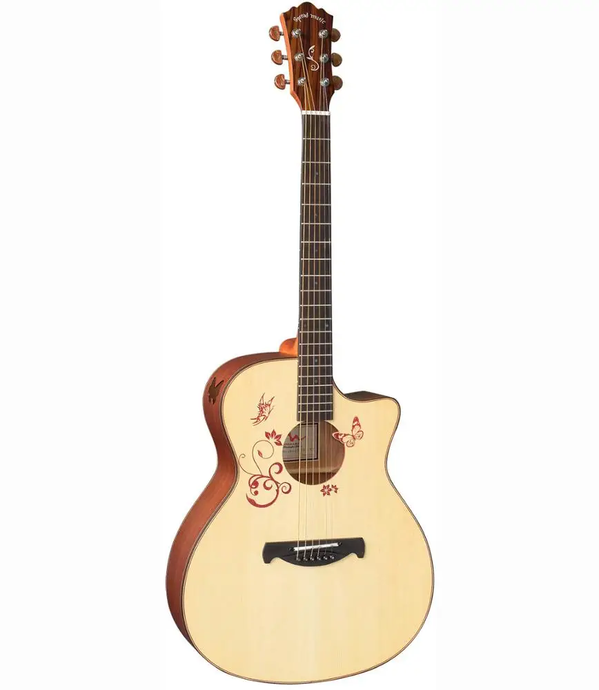 Spruce plywood 41 inch Acoustic Guitar high quality guitar AW-ACK/N