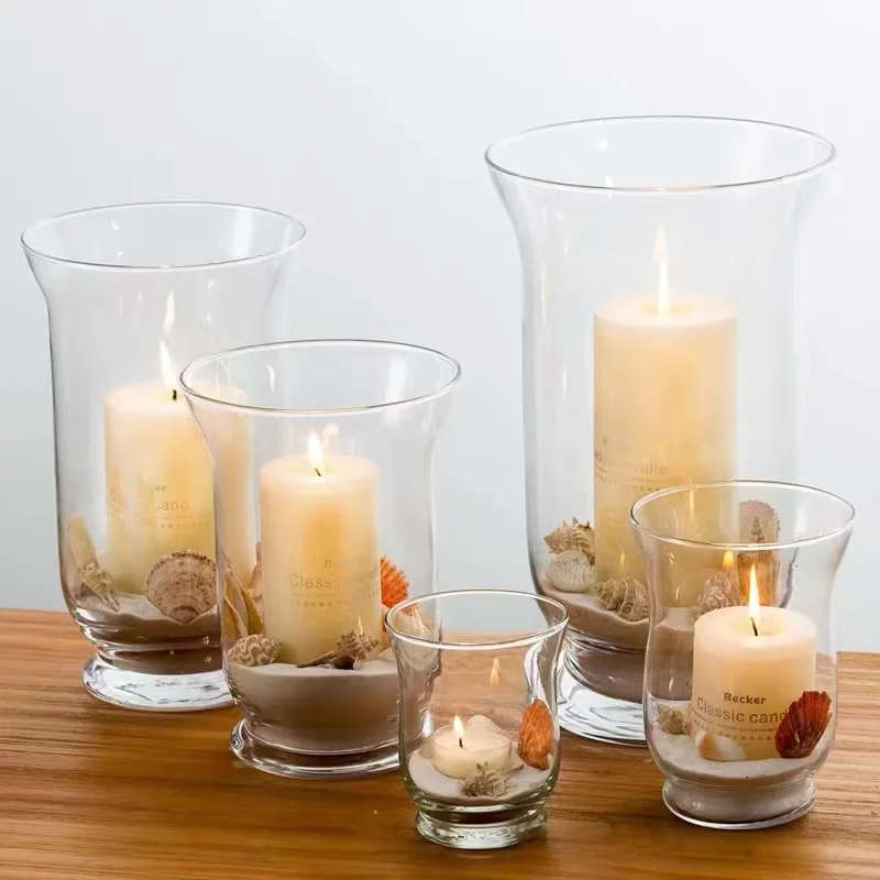 Handmade Unique Votive Glass Candle Holder Various Sizes For Wedding Table Decor
