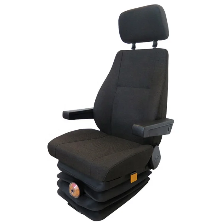 Good performance mechanical suspension truck bus driver seat with seat cushion adjustable for leather truck seat universal model